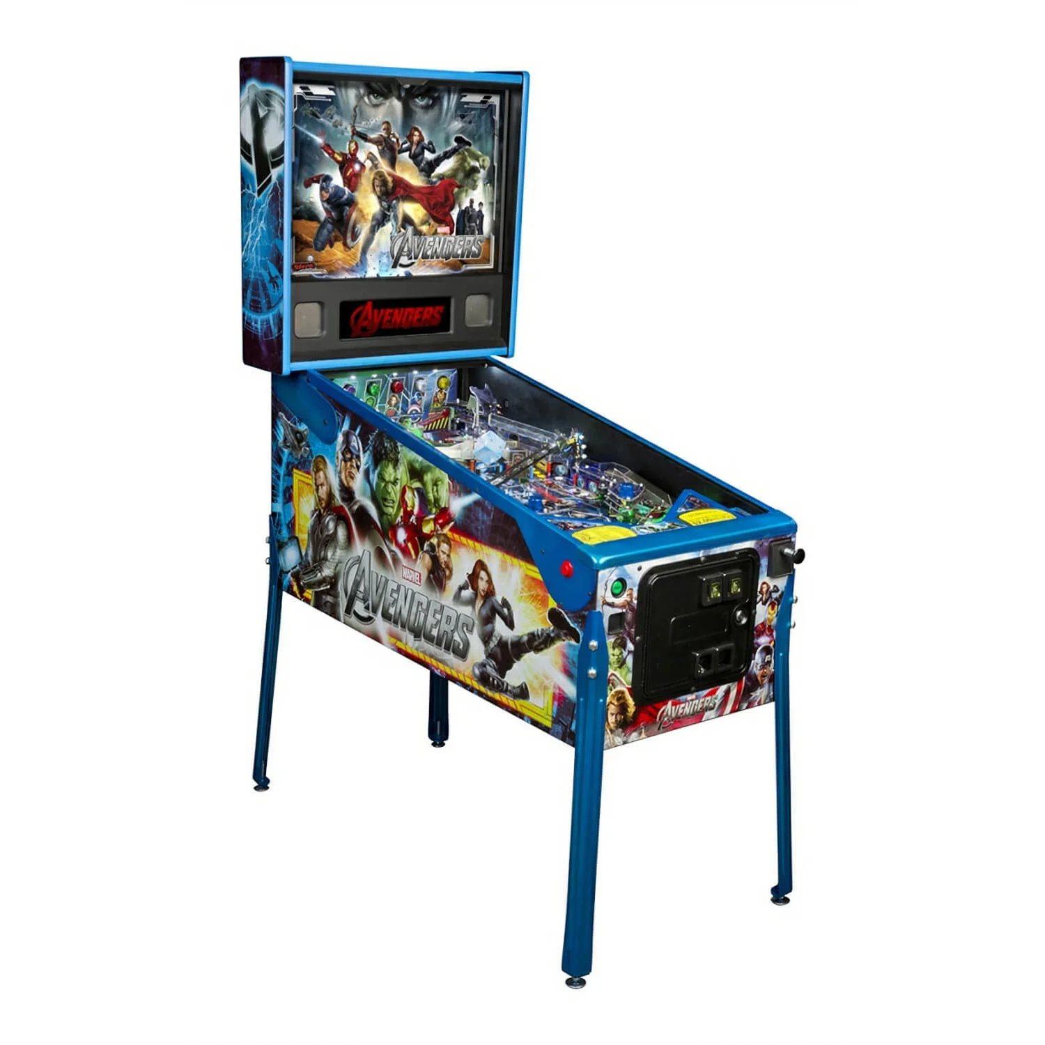 Avengers, Marvel, Stern, Stern Pinball, Avengers Pinball, Limited Edition, Pinball Machine, Arcade Machine, Home Arcade, Collector Pinball, Licensed Pinball, Modern Pinball, Pinball for Sale, Arcade Games, Superhero, Home Game Room
