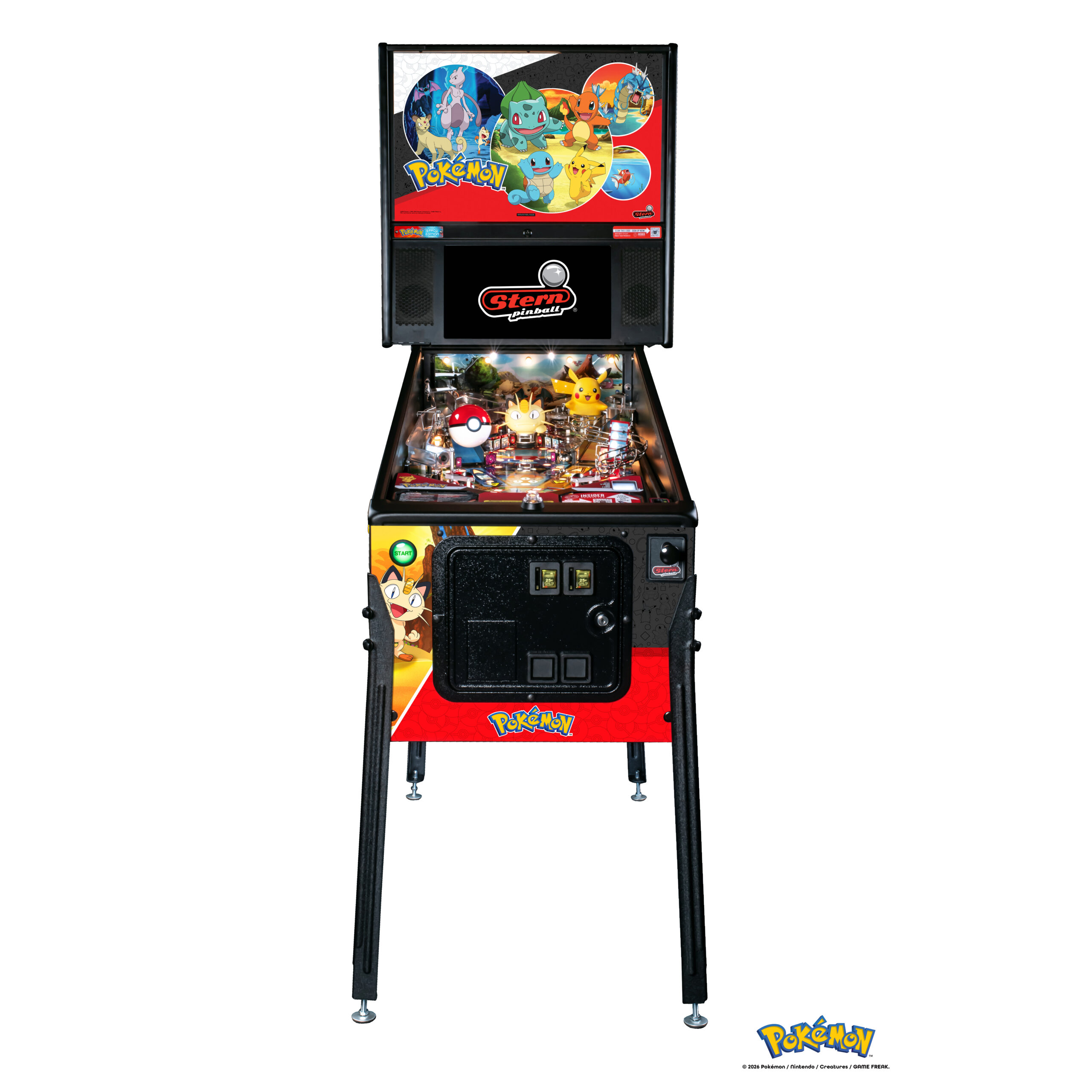 Pokémon Pro Pinball Machine by Stern
Stern Pokémon Pro pinball machine
Pokémon-themed Pro pinball cabinet
Pokémon pinball playfield close up
Pokémon, Stern, Stern Pinball, Pokémon Pinball, Pro Pinball, Pinball Machine, Arcade Machine, Home Arcade, Collector Pinball, Modern Pinball, Pinball for Sale, Arcade Games, Gaming, Home Game Room
